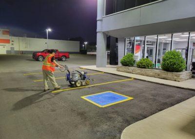 Parking Lot Line Painting Chevrolet