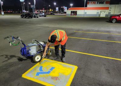 Parking Lot Line Painting Chevrolet 5