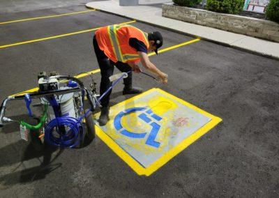Parking Lot Line Painting Chevrolet 6