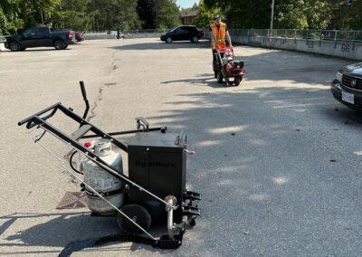 Parking Lot Crack Repair Wilson Blanchard Management Inc. 10