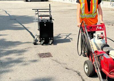 Parking Lot Crack Repair Wilson Blanchard Management Inc. 9